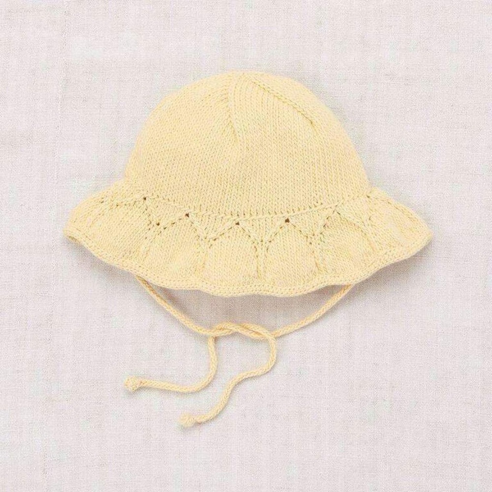 Misha & Puff Kids Starling Sunhat in Buttercream Pima Cotton 6-8 Years